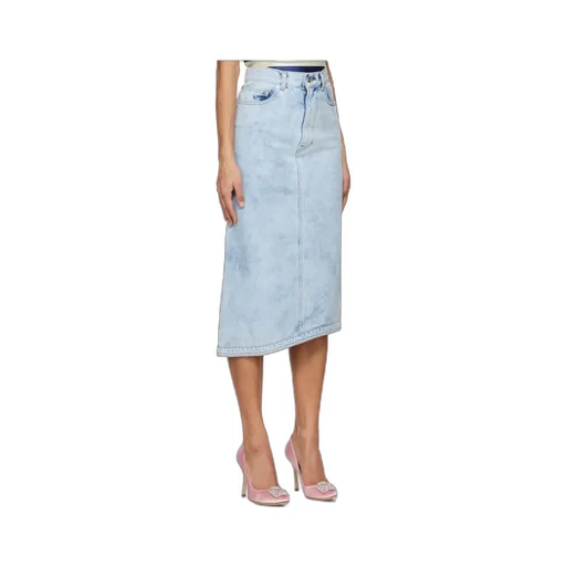 Asymmetrical Denim Skirt