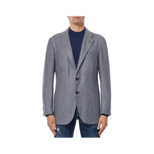 Houndstooth-Print Blazer