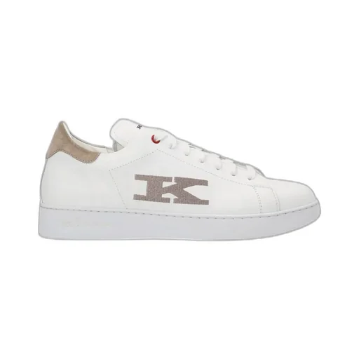 Logo Embroidered Lace-Up Sneakers
