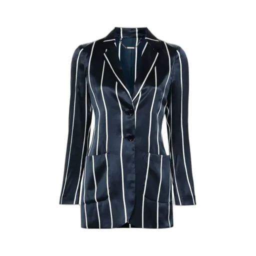 Striped Satin Blazer