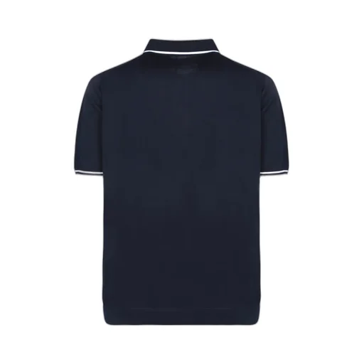 Zipped Knitted Polo Shirt