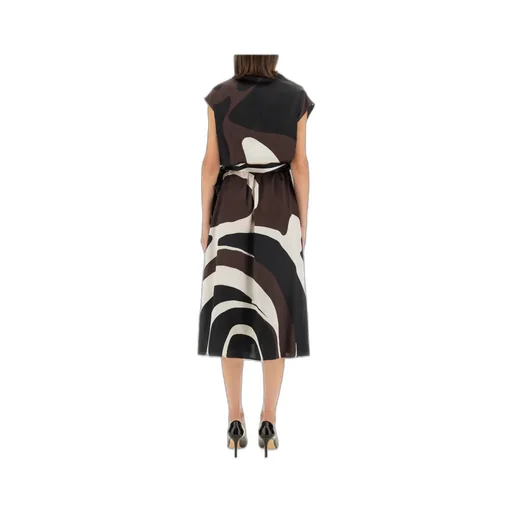 Printed Elegant Midi Dress