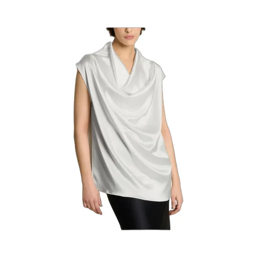 Draped Collar Top