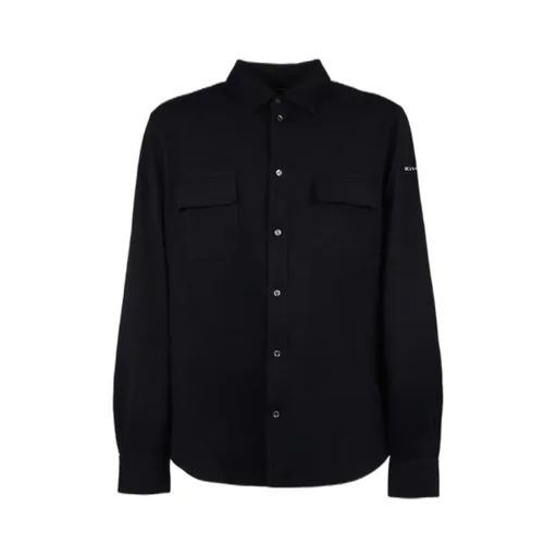Logo-Embroidered Curved Hem Shirt