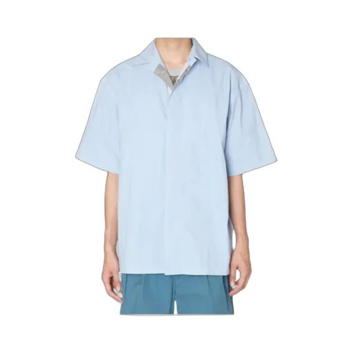 Concealed Button Fastening Shirt