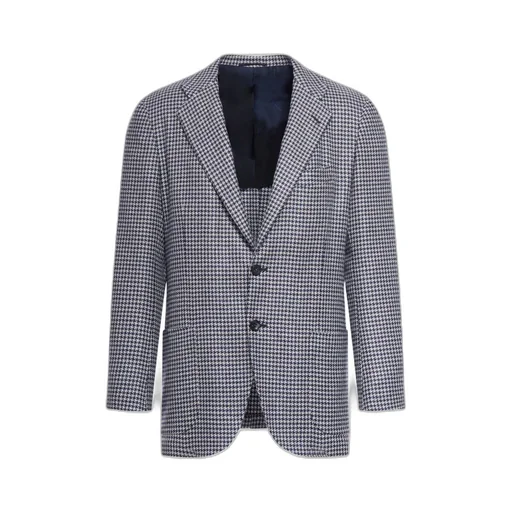 Houndstooth-Print Blazer