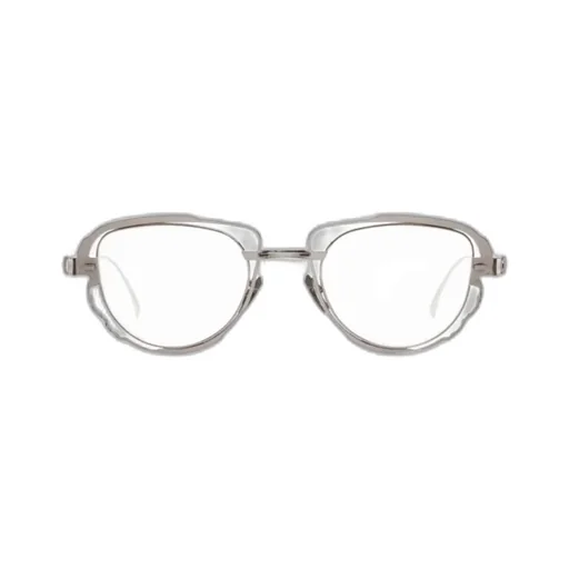 H02 Geometric-Frame Glasses