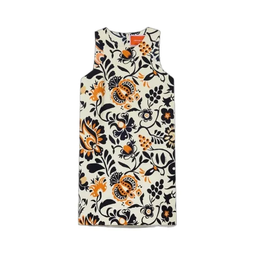Racer Floral-Print Mini Dress