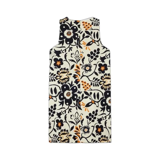 Racer Floral-Print Mini Dress