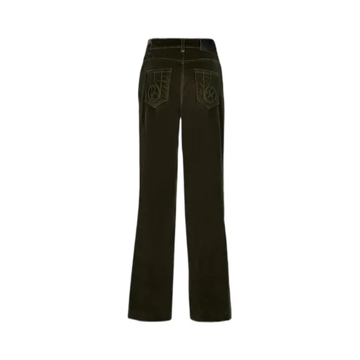 Flared Cotton Trousers
