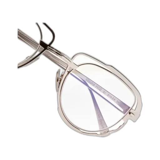 H02 Geometric-Frame Glasses