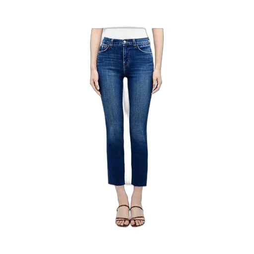 High-Rise Straight-Leg Jeans