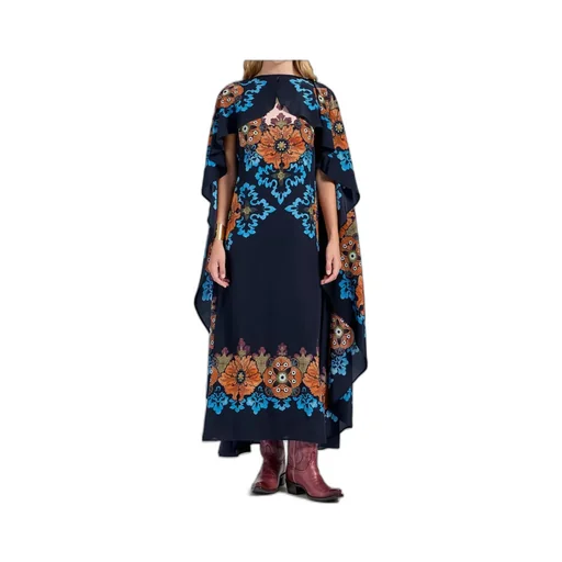 Floral-Print Midi Day Dress