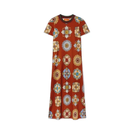 Floral-Print Swing Dress