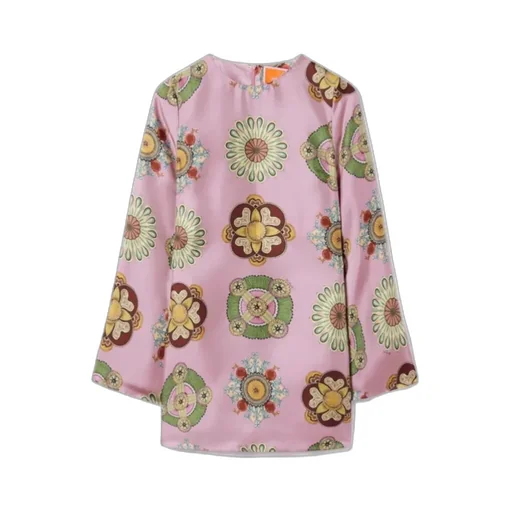Geometric-Pattern Mini Dress