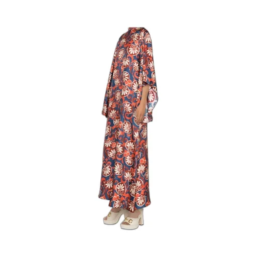 Magnifico Moonflower-Print Silk Dress
