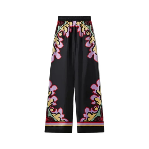 Floral-Print Trousers