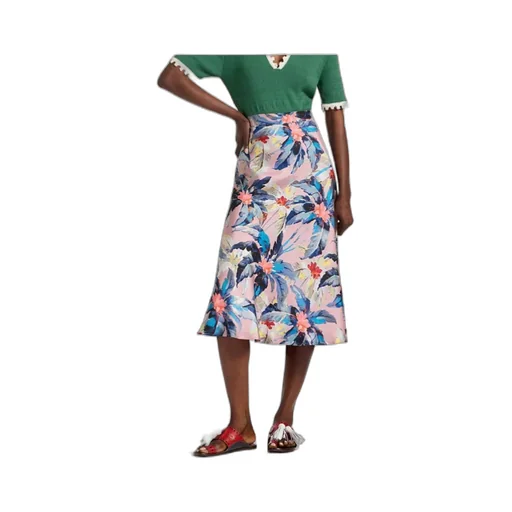 Lungomare Floral-Print Midi Skirt