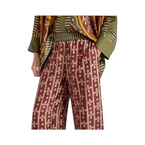 Graphic-Print Palazzo Pants