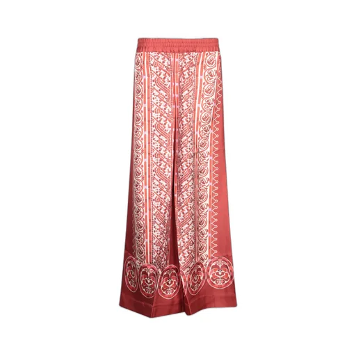 Lace Print Palazzo Pants