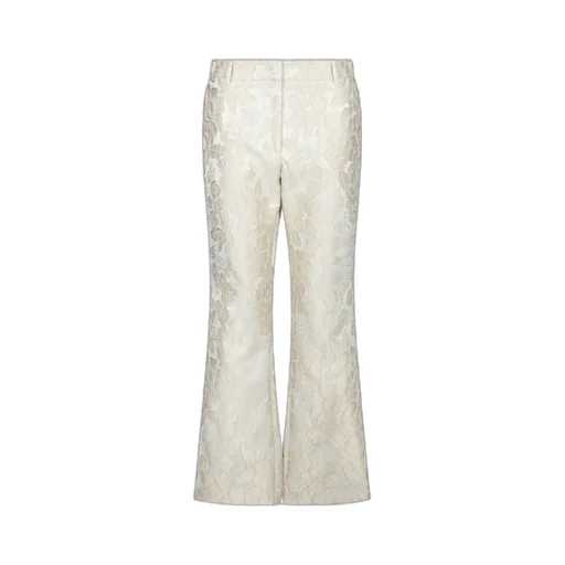 Jacquard Wide-Leg Pants