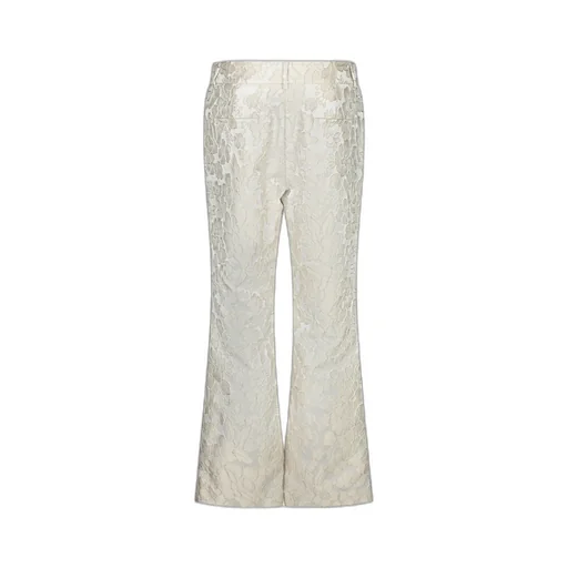 Jacquard Wide-Leg Pants