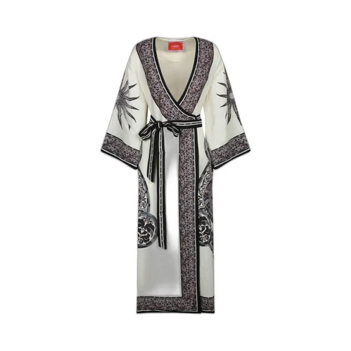Cobra Print Wrap Dress