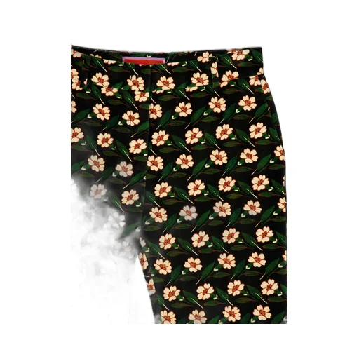 Floral-Print Cropped Trousers
