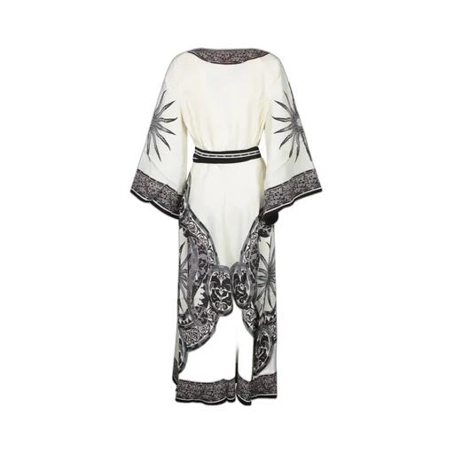 Cobra Print Wrap Dress