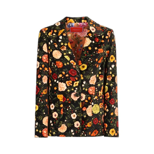 24 7 Single Breasted Floral Jacket