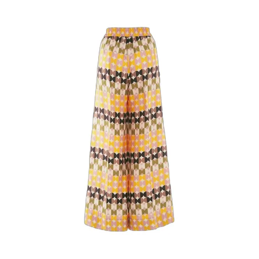 Geometric Print Palazzo Trousers