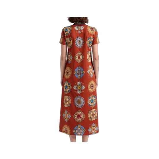 Floral-Print Swing Dress