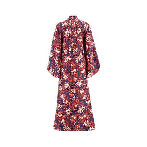 Magnifico Moonflower-Print Silk Dress