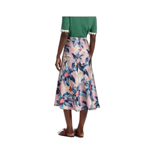 Lungomare Floral-Print Midi Skirt