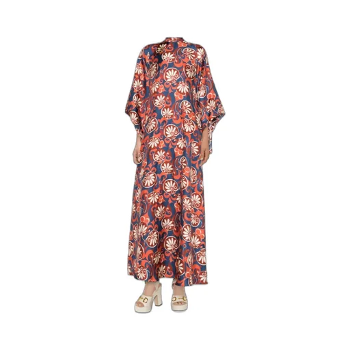 Magnifico Moonflower-Print Silk Dress