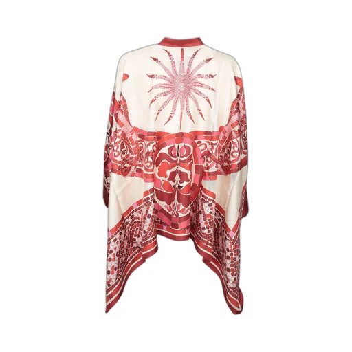 Mosaic Print Asymmetrical Top