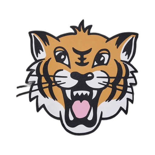 Happy Tiger T-Shirt In Cotton