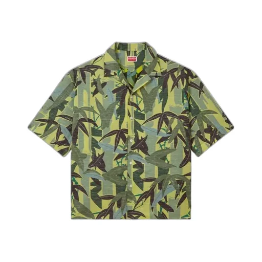 Chiku-Rin Camo Hawaiian Short Sleeved Shirt