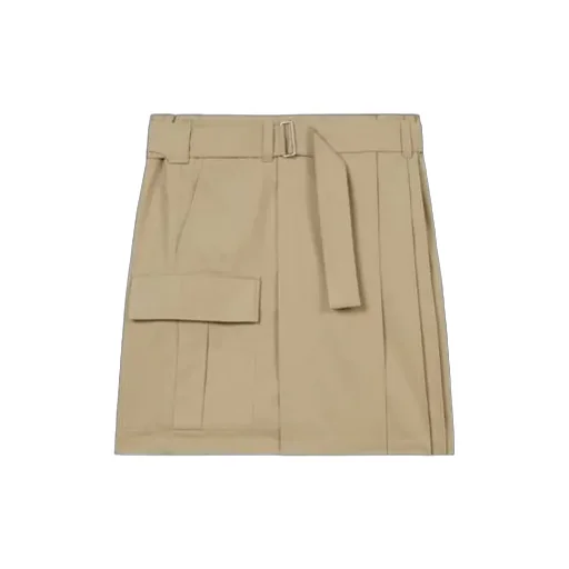 Cargo Knee Skirt In Cotton Ripstop