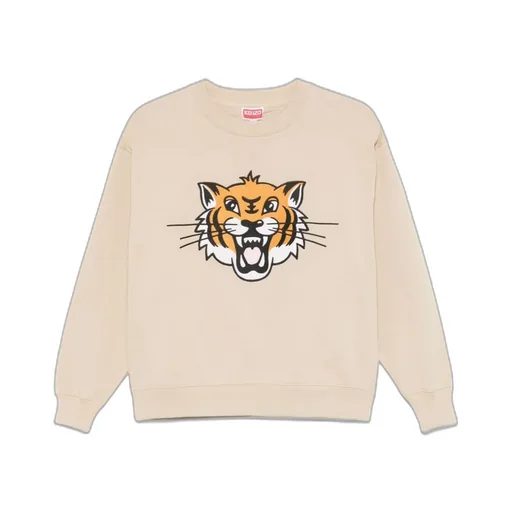 Happy Tiger Embroidered Sweatshirt