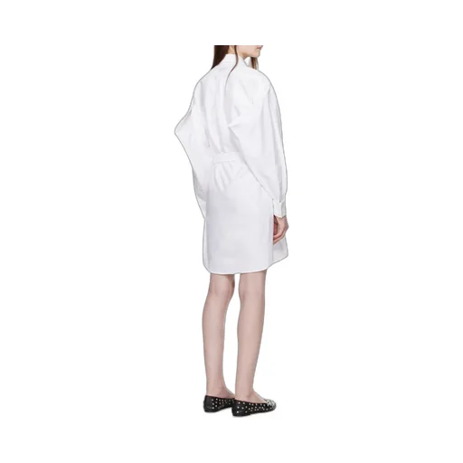 Shirt Dress With Kimono Sleeves In Oxford Cotton