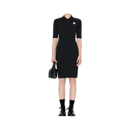 Boke Flower 2.0 Embroidered Rib Polo Dress