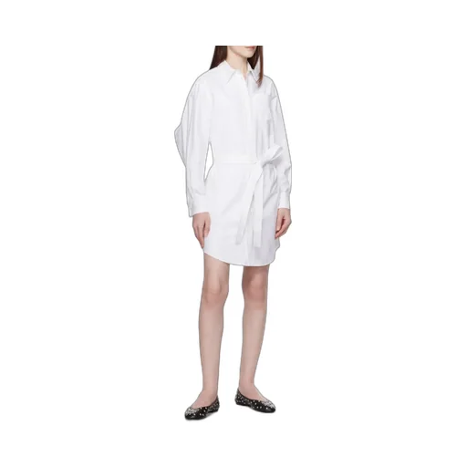 Shirt Dress With Kimono Sleeves In Oxford Cotton