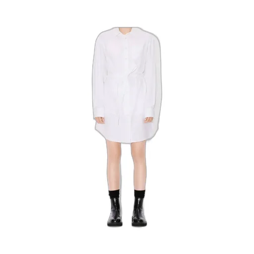Shirt Dress With Kimono Sleeves In Oxford Cotton