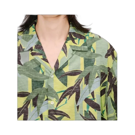 Chiku-Rin Camo Hawaiian Short Sleeved Shirt