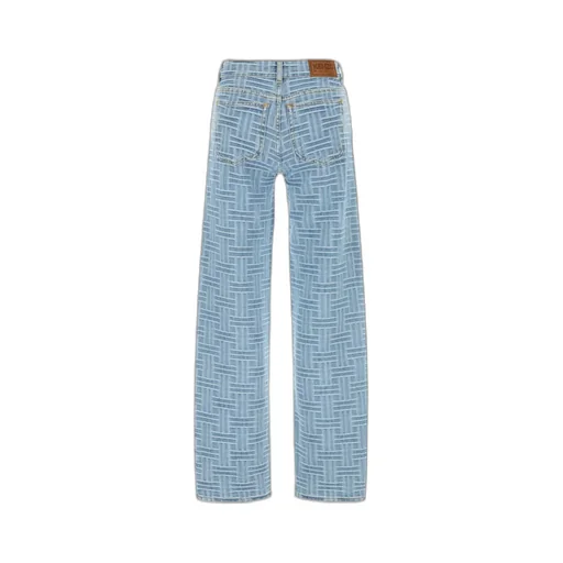 Logo Embroidered Denim Jeans
