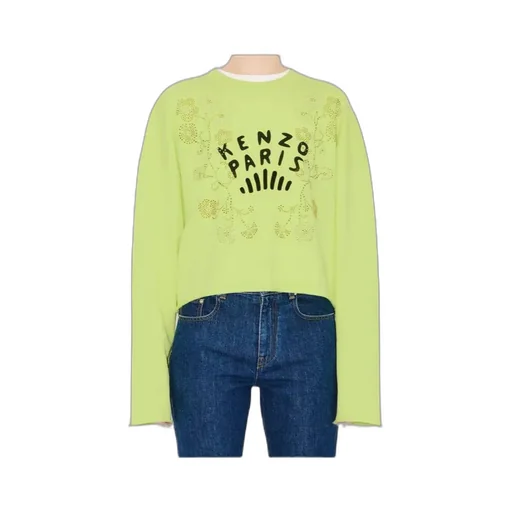 Jungle Flower Sweatshirt In Cotton