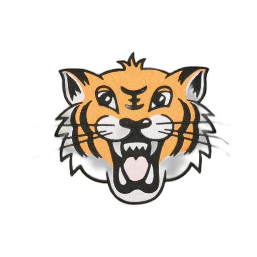 Happy Tiger Embroidered Sweatshirt