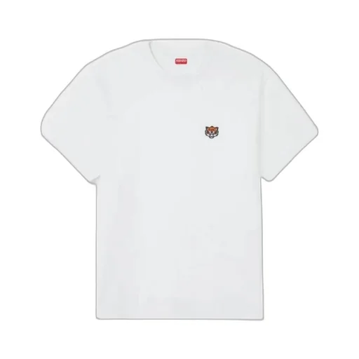 Lucky Tiger Embroidered Crewneck T-Shirt