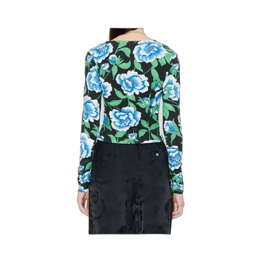 Floral Printed V-Neck Cardigan